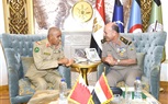 الفريق / أسامة عسكر رئيس أركان حرب القوات المسلحة يلتقى رئيس هيئة الأركان بقوة دفاع البحرين 