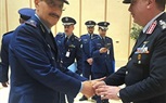 قائد القوات الجوية يلتقى قائد القوات الجوية الملكية السعودية ويشارك الإحتفال بتخريج الدفعة 103 من طلبة كلية الملك فيصل الجوية
