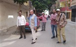  متابعه استكمال أعمال صلب وترميم العقارات بشارع الجلاء المتاثره بحريق استديو الاهرام