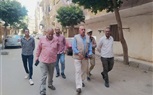  متابعه استكمال أعمال صلب وترميم العقارات بشارع الجلاء المتاثره بحريق استديو الاهرام