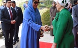انتصار السيسي تصطحب حرم سلطان عمان في جولة داخل العاصمة الإدارية