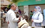 فحص وعلاج (١٠٥) رأس ماشية ضد الأمراض الباطنية والتنفسية بقرية السعديين بمنيا القمح