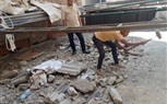 استكمال أعمال ازاله طبقه خرسانه اعلي محل سوق العصر 