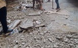استكمال أعمال ازاله طبقه خرسانه اعلي محل سوق العصر 