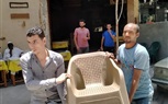 حمله اشغالات بشارع جمال الدين الافغاني وشارع أحمد لطفى السيد
