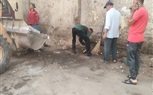حملة نظافة ورفع كفاءة بشارع مجمع المدارس بالعمرانية 