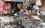 عمل حملة اشغالات بشارع مجمع المدارس