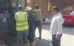 متابعة أعمال تطهير أبيار الصرف الصحي بالعمرانية الشرقية