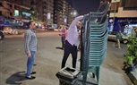حملة اشغالات ليليه بشارع خاتم المرسلين  