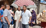 عمل حملة اشغالات بشارع مجمع المدارس