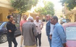 متابعة أعمال ترميم العقارات المتأثرة بحريق استوديو الأهرام 