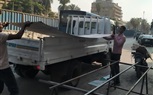 إيقاف أعمال تركيب إعلان بدون تصريح بشارع الهرم