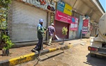 عمل حمله نظافه و كنس وتجريد ورفع المخلفات وغسيل الأرصفة بشارع فيصل 