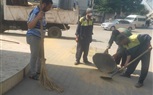 حملة نظافة ورفع مخلفات بميدان الحسينية وشارع خاتم المرسلين وشارع عثمان محرم 