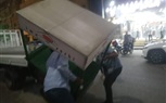 عمل حملة اشغالات مسائية بشارع ناصر الثورة 
