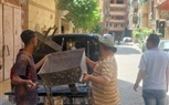 رفع ونش لتشوين مواد بناء بدون تصريح بشارع تحتمس العمرانيه الشرقيه 