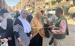 عمل حمله توعيه و ترشيد لأستهلاك المياه بنطاق الحى العمرانية 