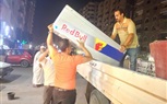 حملة اشغالات ليليه بشارع خاتم المرسلين  