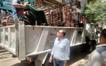 رفع الاشغالات بشارع مجمع المدارس