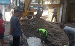 اصلاح كسر ماسوره مياه بشارع السروجي