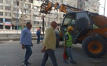 متابعة أعمال مشروع مترو الانفاق أعلى نفق الهرم