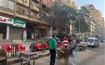 الجيزة تحكم سيطرتها علي إشغالات المحال بكعبيش والطوابق