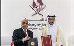 وزير العدل يوقع مع نظيره القطري مذكرة تفاهم للتعاون فى مجال العدالة والقانون