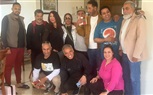 المخرج سعد المغربي يستقبل فرقة المسرح المصري المشاركة  بعرض 