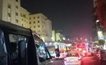 شلل بالحركة المرورية بعد حدوث حريق وتسريب غاز بمحطة الوقود برمسيس