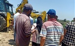 إصلاح كسر مفاجئ في خط مياه رئيسي بقرية دقلت بكفر الشيخ 