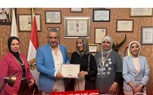 مستشفى الطريق تكرم طلاب الخدمة الاجتماعية بجامعة حلوان
