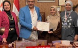 مستشفى الطريق تكرم طلاب الخدمة الاجتماعية بجامعة حلوان
