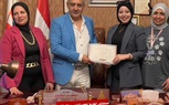 مستشفى الطريق تكرم طلاب الخدمة الاجتماعية بجامعة حلوان