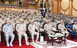 الفريق أول عبد المجيد صقر القائد العام للقوات المسلحة وزير الدفاع والإنتاج الحربى يلتقى بعدد من مقاتلى المنطقة الشمالية العسكرية