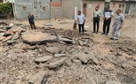 فرغلى يتابع أعمال رفع طبقة الاسفلت المتهالك بطريق مجمع مدارس المجد بمركز الرحمانية تمهيدا لرصفة 