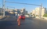 بعد تخفيض السرعة إلى ٧٠ كم.. محافظة الإسكندرية تعلن البدء في انشاء الاشارة الثالثة أعلى محور المحمودية بمنطقة عزبة حجازي