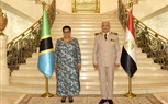 الفريق أول عبدالمجيد صقر وزير الدفاع يلتقى وزير الدفاع والخدمة الوطنية التنزانية