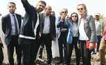 محافظ البحيرة وسفيرة الاتحاد الأوروبي تتفقدان أعمال مشروع إحلال وتجديد شبكة الصرف المغطى بأبوحمص