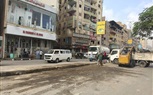 محافظة الجيزة تنفذ حملة نظافة مكبرة بشارع عثمان محرم في الطالبية والعمرانية