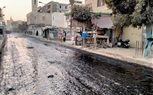 رصف شارع العاشر من رمضان بالحامول في كفر الشيخ بطول 500 م