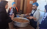 إعداد 370 وجبة إفطار ساخنة من إنتاج «مطبخ المصرية بإيد بناتها» لتوزيعها بقريتى كفر مساعد بايتاى البارود ولقانة بشبراخيت 