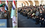 الفريق / أشرف سالم زاهر القائد العام للقوات المسلحة وزير الدفاع والإنتاج الحربى يشهد حفل إنتهاء فترة الإعداد العسكرى لطلبة الأكاديمية العسكرية المصرية والكليات العسكرية