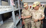 الفريق أشرف سالم زاهر القائد العام للقوات المسلحة وزير الدفاع والإنتاج الحربى يتفقد إحدى وحدات التدريب الأساسى بالقوات المسلحة