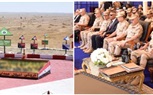 الفريق أشرف سالم زاهر القائد العام للقوات المسلحة وزير الدفاع والإنتاج الحربى يشهد تنفيذ المرحلة الرئيسية للمشروع التكتيكى بجنود ( بدر 2026) بالذخيرة الحية