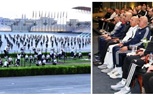 وزير الدفاع والإنتاج الحربى يرافقه عدد من الوزراء يتفقدون منظومة الإعداد والتأهيل لطلبة الكليات العسكرية والدورات المدنية بالأكاديمية العسكرية المصرية