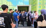 رئيس جامعة كفر الشيخ يتفقد استقبال الطلاب وأولياء الأمور بالجامعة الأهلية