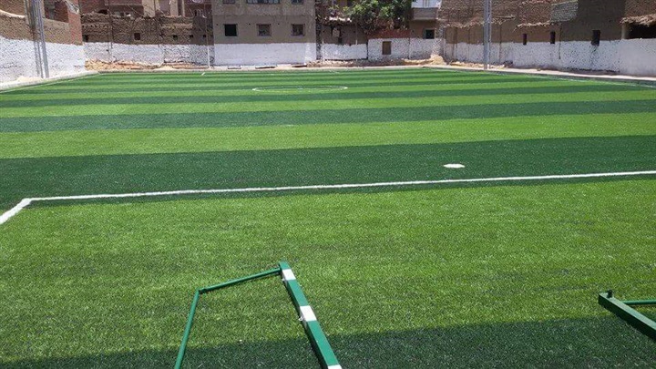 بالصور.. تجهيز ساحة مركز شباب "ميت عاصم"لصلاة عيد الفطر المبارك