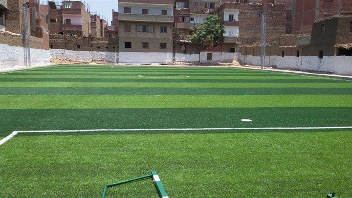 بالصور.. تجهيز ساحة مركز شباب "ميت عاصم"لصلاة عيد الفطر المبارك