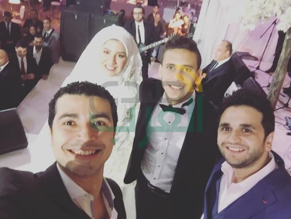 بالصور.. زفاف رمضان صبحي وحبيبة إكرامى بفندق ماريوت ميراج 