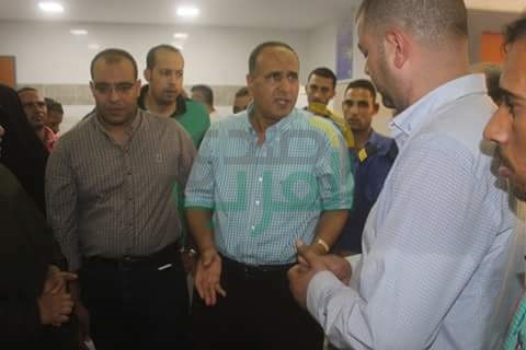 بالصور.. مساعد محافظ كفر الشيخ يتفقد مصابي انفجار أسطوانة غاز بأحد المنازل بدسوق